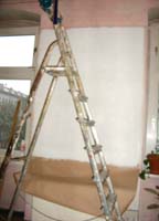 Abb 5 Die Wand weiÃŸ grundieren