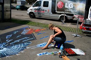 3D StraÃŸenmaler unterwegs in Ã–streich