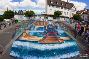 3D StraÃenmalerei Blumberg